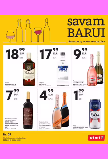 Rimi akcijų leidinys (Galioja nuo 03-31 iki 04-13)